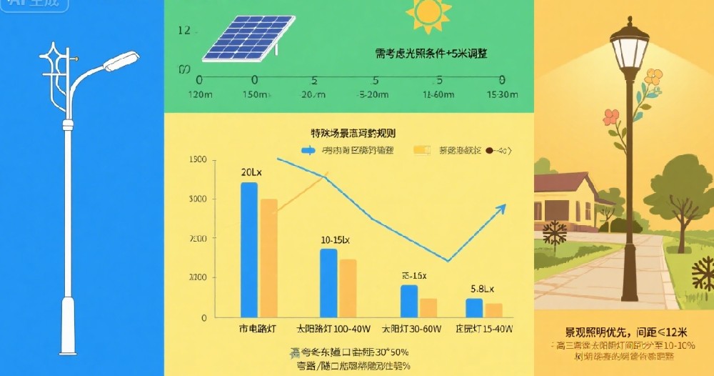 路灯标准间距设计：兼顾功能与效率的道路照明方案